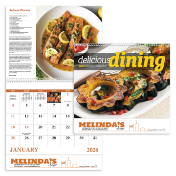 Delicious Dining Wall Calendar - Spiral